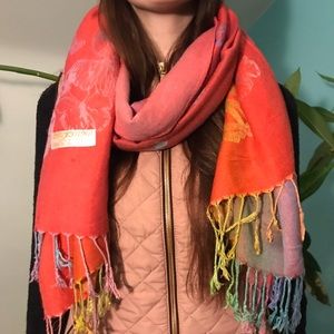 Pashmina butterfly scarf